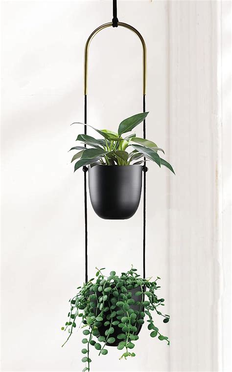 Abetree Pot De Fleurs Moderne En M Tal Suspendre Pour Plantes D