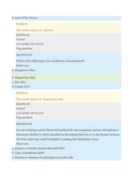 Solution Bio L Microbiology Midterm Exam Straighterline