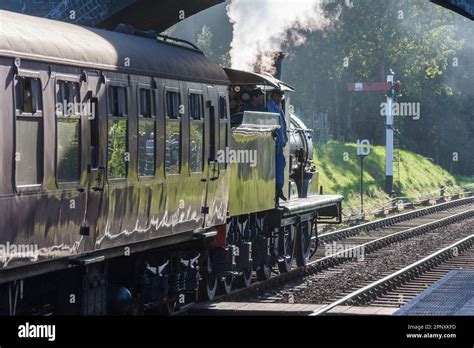 A steam locomotive at a North Norfolk Railway steam gala Stock Photo ...