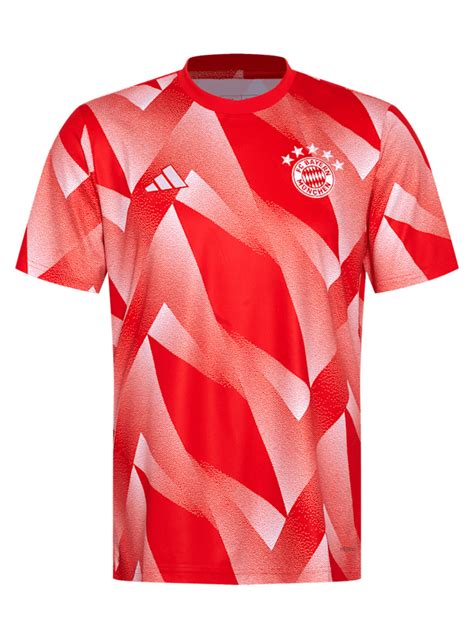 Herren Pre Match Shirt Home Rot Wei Offizieller Fc Bayern Store