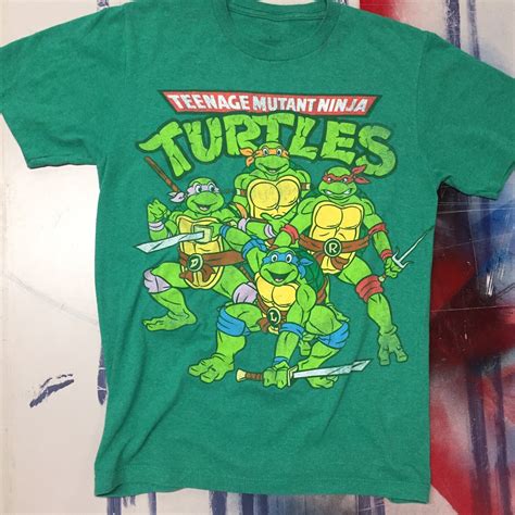 Tmnt Original Teenage Mutant Ninja Turtles Green T Sh Gem