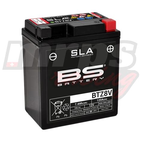 Batterie BS Battery BTZ8V SLA MRPS Racing Genève Suisse