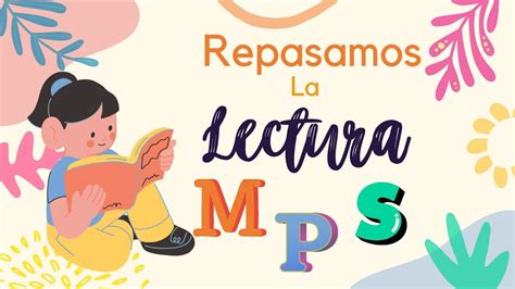 Lectura Con Las Letras M P S YouTube