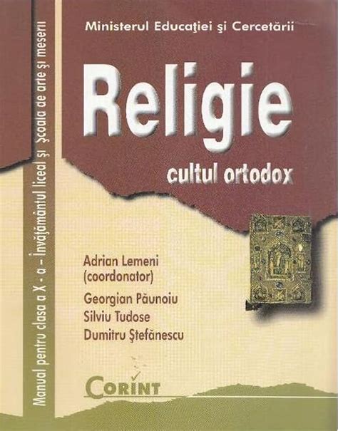 Religie Cultul Ortodox Manual Pentru Clasa A X A Adrian Lemeni