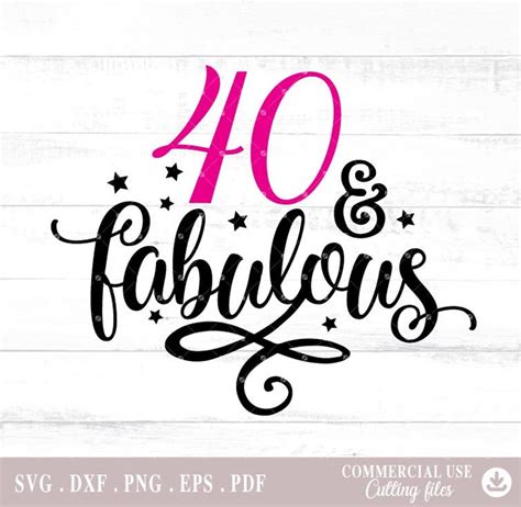 40 And Fabulous Forty And Fabulous 40th Birthday Parties 40th Etsy