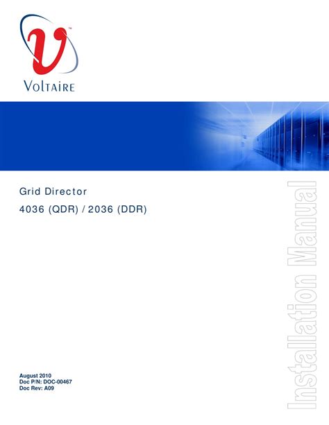 Voltaire 4036 Qdr Installation Manual Pdf Download Manualslib