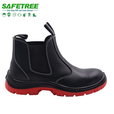 Ce En20345 S1p Chelsea Leather Safety Boots Work Steel Toe Safety Shoes China Chelsea Boots