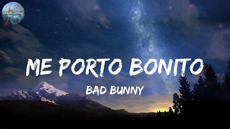 Bad Bunny Me Porto Bonito Lyrics Youtube