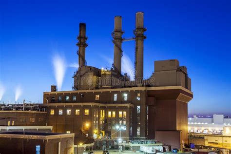 Huge Factory Stock Image Image Of Plant Fossil Chimney