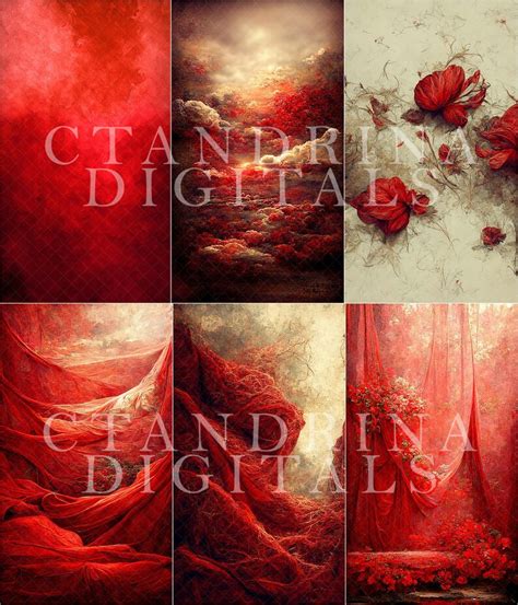 Red Texture Overlays Red Fine Art Textures Photoshop Etsy