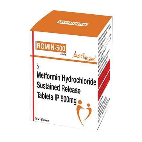 Metformin Hydrochloride Sustained Release Tablets Ip 500mg At Rs 190