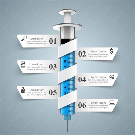 Premium Vector Health Syringe Icon 3d Medical Infographic