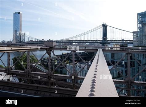 Architectural Detail Of The Brooklyn Bridge A Hybrid Cable Stayed