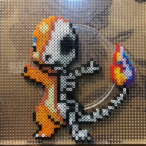 Charmander 3d Hama Beads Bead Skin Bright