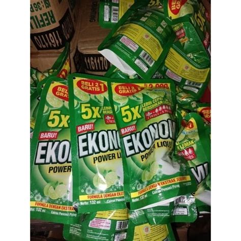 Jual EKONOMI Sabun Cuci Piring Jeruk Nipis 132 Ml Shopee Indonesia