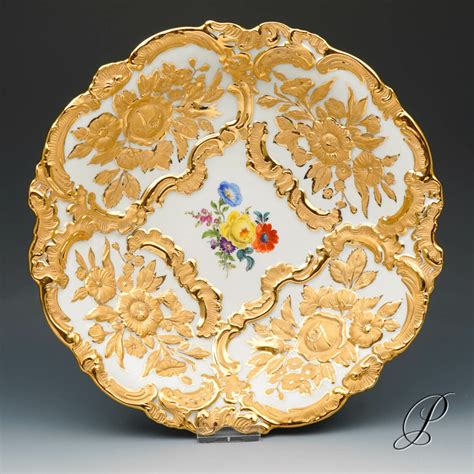 wunderschöner großer Prunkteller Meissen 1 Wahl Porzellan Porcelain