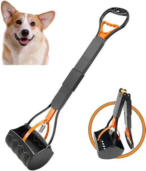 Heapetbon Pooper Scooper 315 Foldable Long Handle Jumbo Jaws Pet