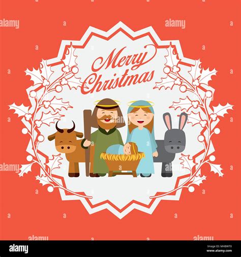 Christmas Manger Characters Design Vector Illustration Eps10 Graphic