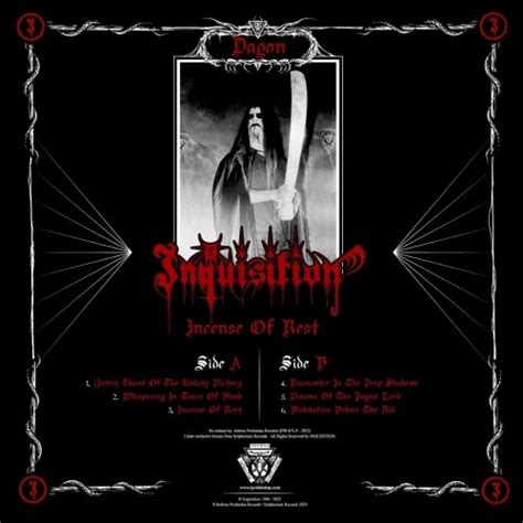 Inquisition Incense Of Rest Lp Black Metal Season Of Mist