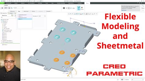 Creo Parametric Sheetmetal And Flexible Modeling Fmx Part Youtube