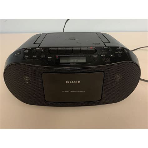 Sony Boombox Cfd S50 Am Fm Stereo Cd Player Cassette Player Recorder Etsy