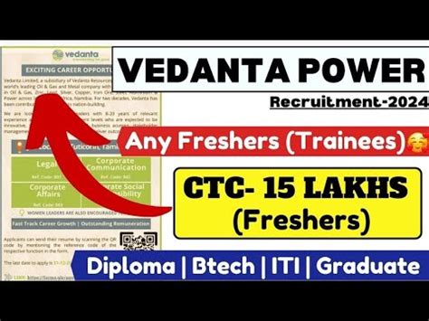 Vedanta Engineers Recruitment Engineers Jobs Diploma Jobs