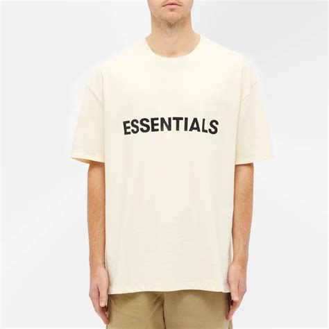 Essentials Fear Of God Fog Ss20 Cream Tee Mens Fashion Tops And Sets