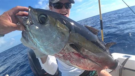 Monster Black Fin Tuna Catch Clean Cook Deer Meat For Dinner Youtube