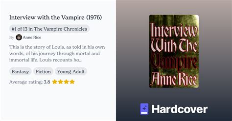 Interview With The Vampire By Anne Rice Hardcover