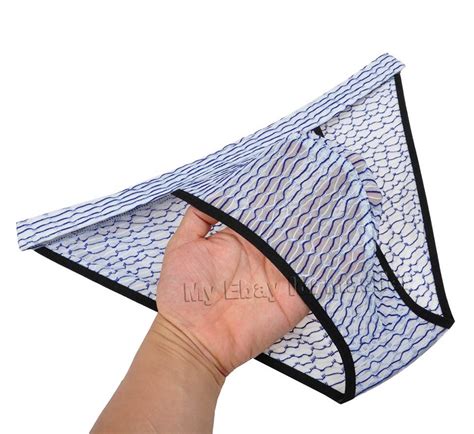 Men S Open Crotch Swim Bikini Briefs Mesh Mini Briefs Underpants Bold Beach Look EBay