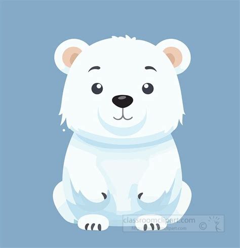 Illustration Of Cute Polar Bear Cartoon Stock Vector Image Art