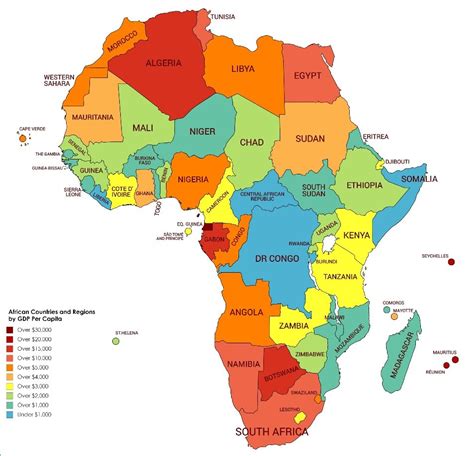 Map : African Countries by GDP Per Capita [954 x 918] - Infographic.tv - Number one infographics ...