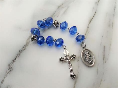 St Michael Chaplet Rosary Chaplet of Saint Michael Patron - Etsy