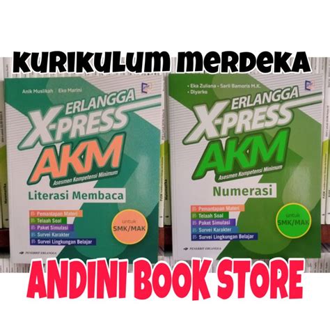 Jual Buku Erlangga X Press Akm Literasi Dan Numerasi Untuk Smk Mak