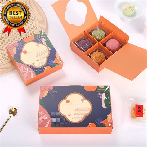 Direct Sales Four Leaf Clover Mid Autumn Mooncake Packaging Boxsimple