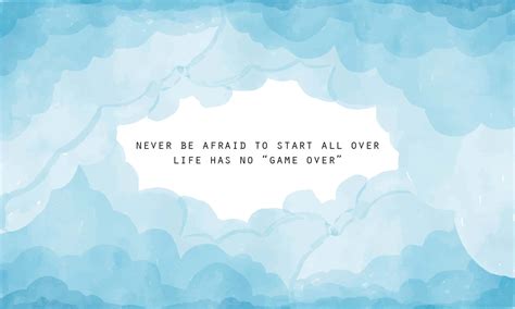 Download Pastel Blue Aesthetic Motivational Quote Wallpaper