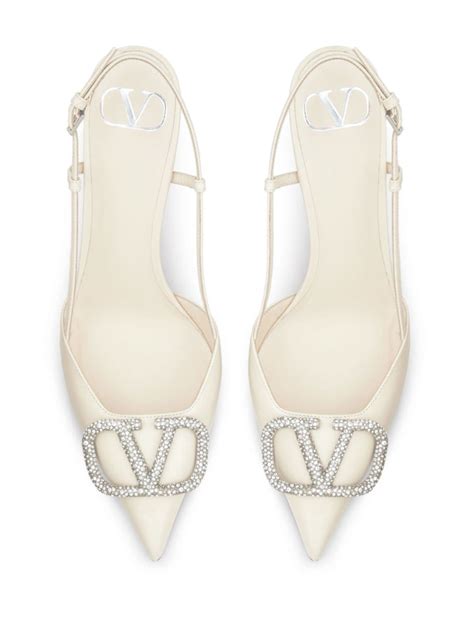 Valentino Garavani VLogo Signature 80mm Crystal Embellished Pumps