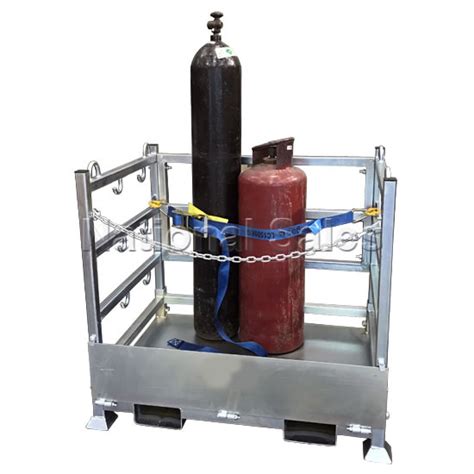 Gas Cylinder Storage And Transport Cage Flat Packed