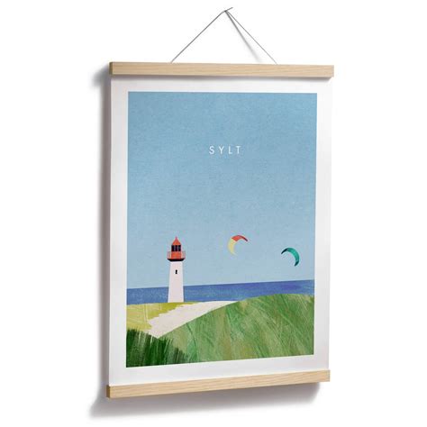 Poster Rivers Sylt Mit Leuchtturm Wall Art De