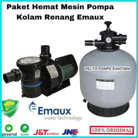 Jual Paket Pompa Kolam Renang Emaux Sb Hp Sand Filter Emaux