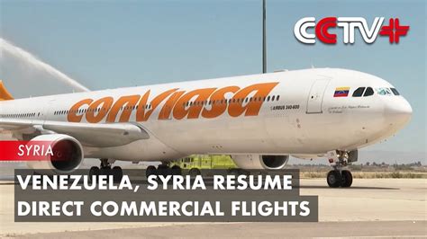 Venezuela Syria Resume Direct Commercial Flights Youtube