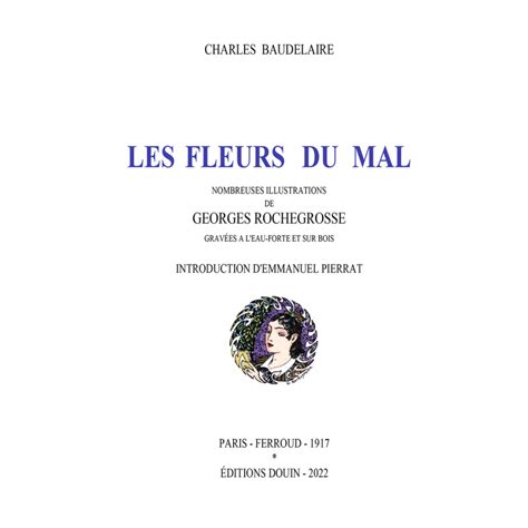 Baudelaire Fleurs Du Mal Edition Collector Limit E Ex