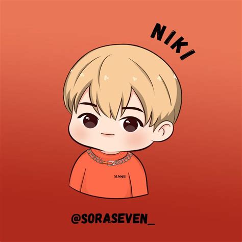 Enhypen Niki Chibi Chibi Swag Cartoon Cartoon