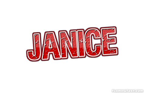 Janice Logo Free Name Design Tool From Flaming Text