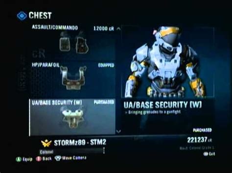 Halo Reach Lt Colonel Unlocks Colonel Grade 3 Were Unlocked On