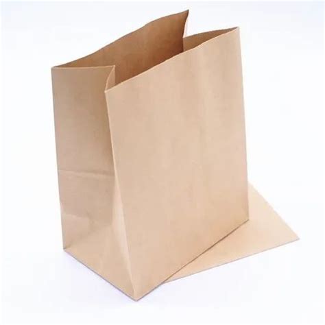 Brown Flat Bottom Grocery Paper Bag Capacity 2kg At Rs 6piece In Mumbai