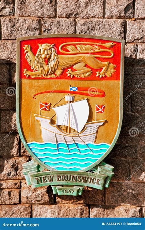 New Brunswick Coat Of Arms Stock Image - Image: 23334191