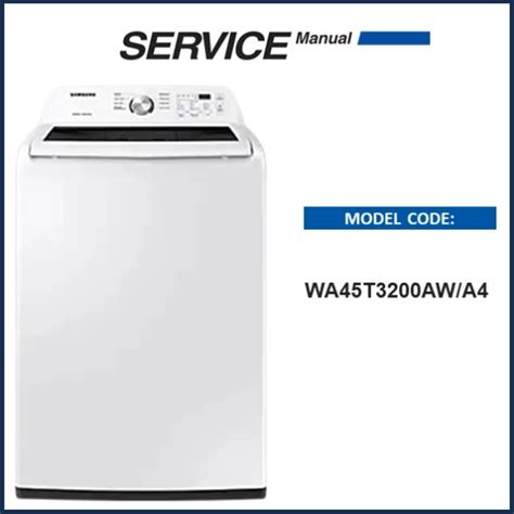 Samsung Wa45t3200aw Service Manual Download Now