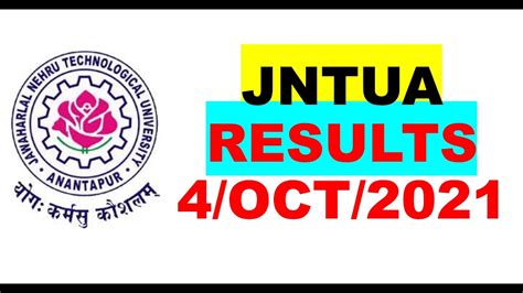 Jntua Results Oct Jntua Fast Results B Tech B