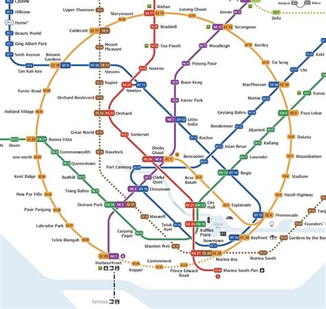 Redesigned Singapores Subway System Map Rdesign